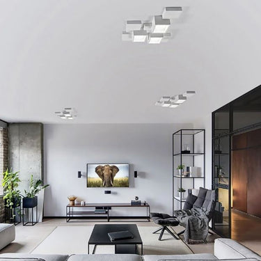 SIDE Soffitto 3 Luci Cubo Sforzin Lampade in gesso Sforzin illuminazione Lampade in gesso